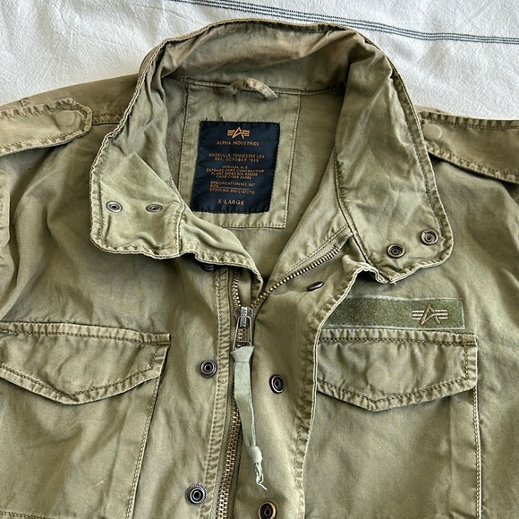 Alpha Industries Olive Military Field Jacket - Picture 11 of 11